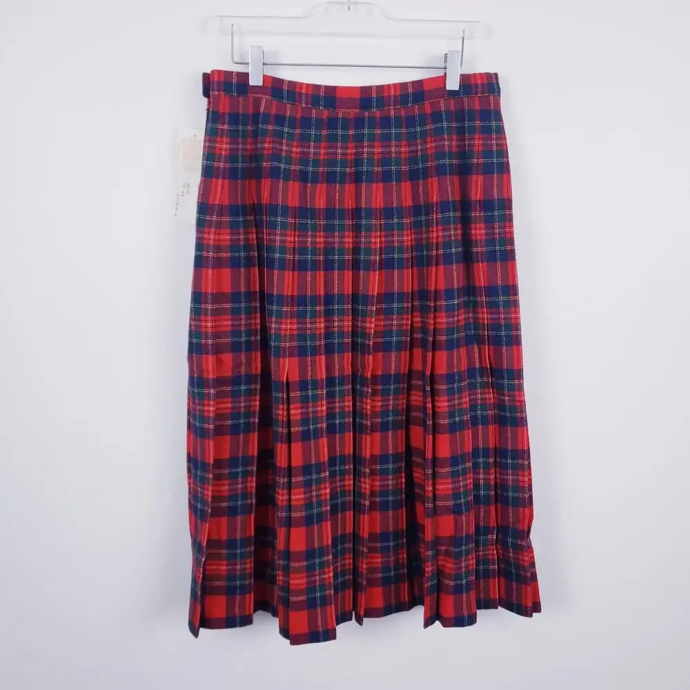 Vtg. Pendleton Authentic Royal Stewart Tartan Plaid Skirt 100% Wool U.S.A. NWT